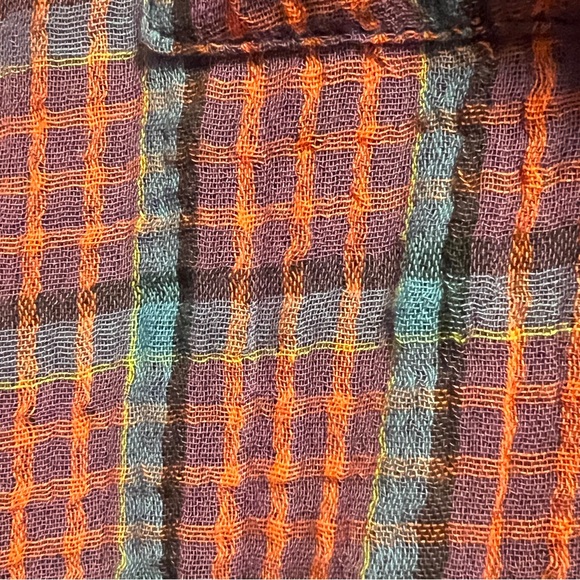 NWT Free People Cardiff Plaid Button Up Shirt - Picture 9 of 11